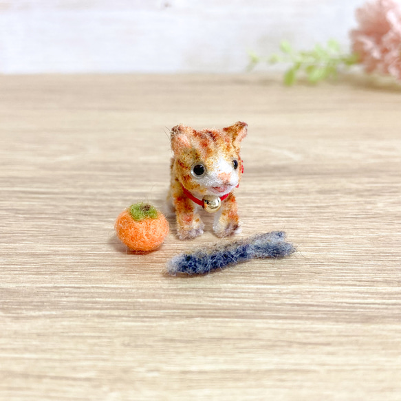 ワイヤークラフト♡猫ちゃん3匹大縦※茶トラ、ハチワレ、鯖トラさん＊