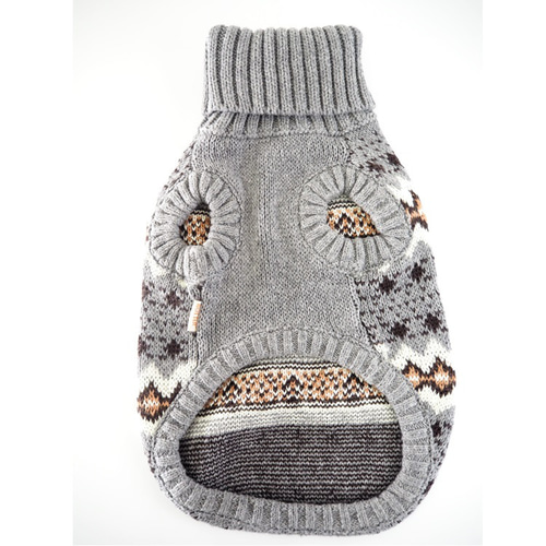 セーター ニット 冬 トップス タートルネック ノルディック柄 ドック