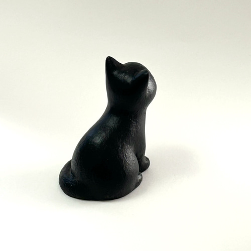 黒猫の置物 招き猫 猫ハウス 通販 18374331｜Creema(クリーマ)