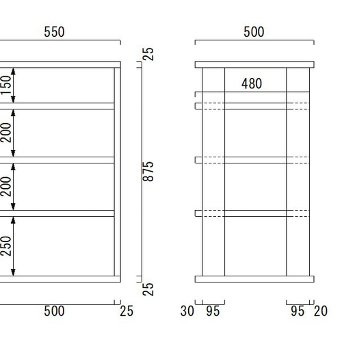 タモ無垢材板厚25 オーディオラック オーダー製作 S1R5 テレビ台