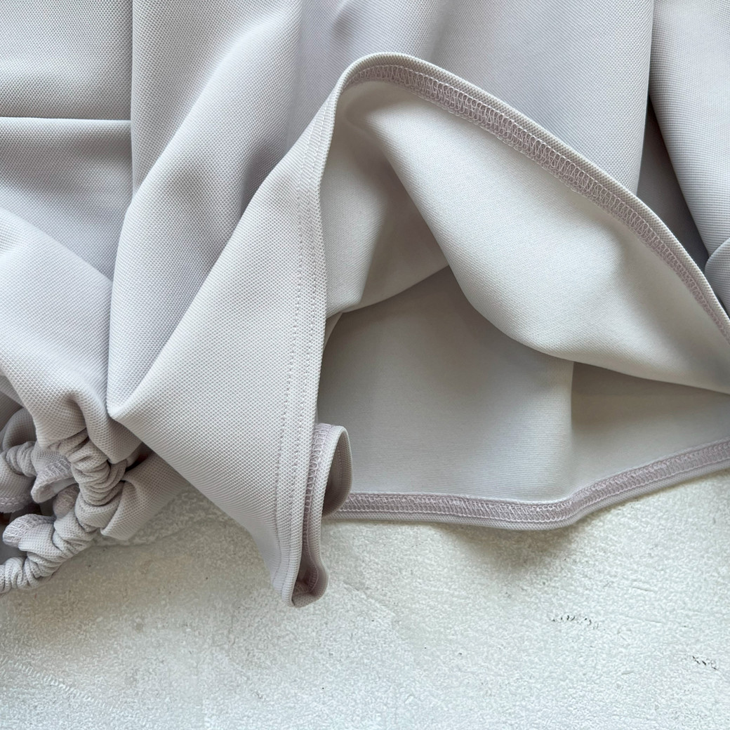 【日本製】2重織ストレッチジャージ＿ボリューム袖プルオーバー_【セットアップ対応】トープ