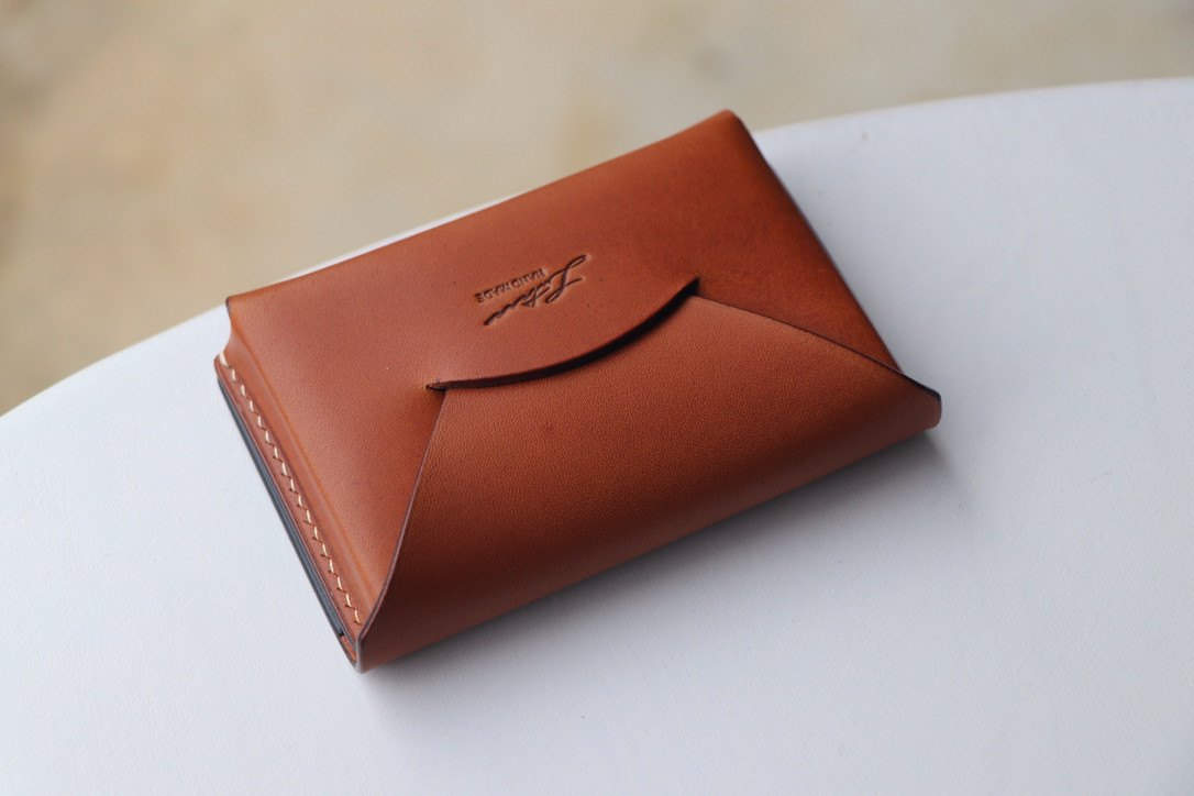 革の名刺入れ/コニャック【５日以内出荷】