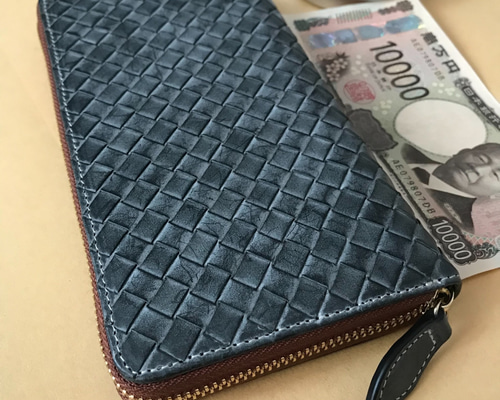 黒 ハンドメイド 新品 ブライドレザー ヌメ革/本革 編み込み メンズ