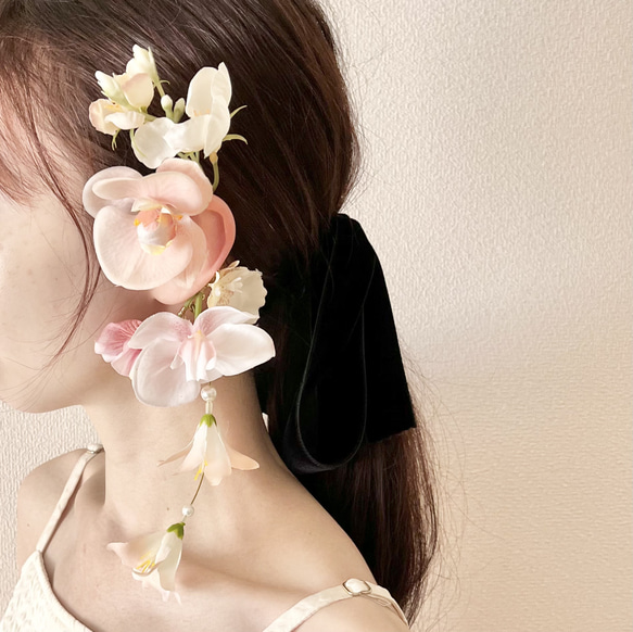 ear cuff ピンク胡蝶蘭イヤーカフ イヤーカフ fleur et cadeau