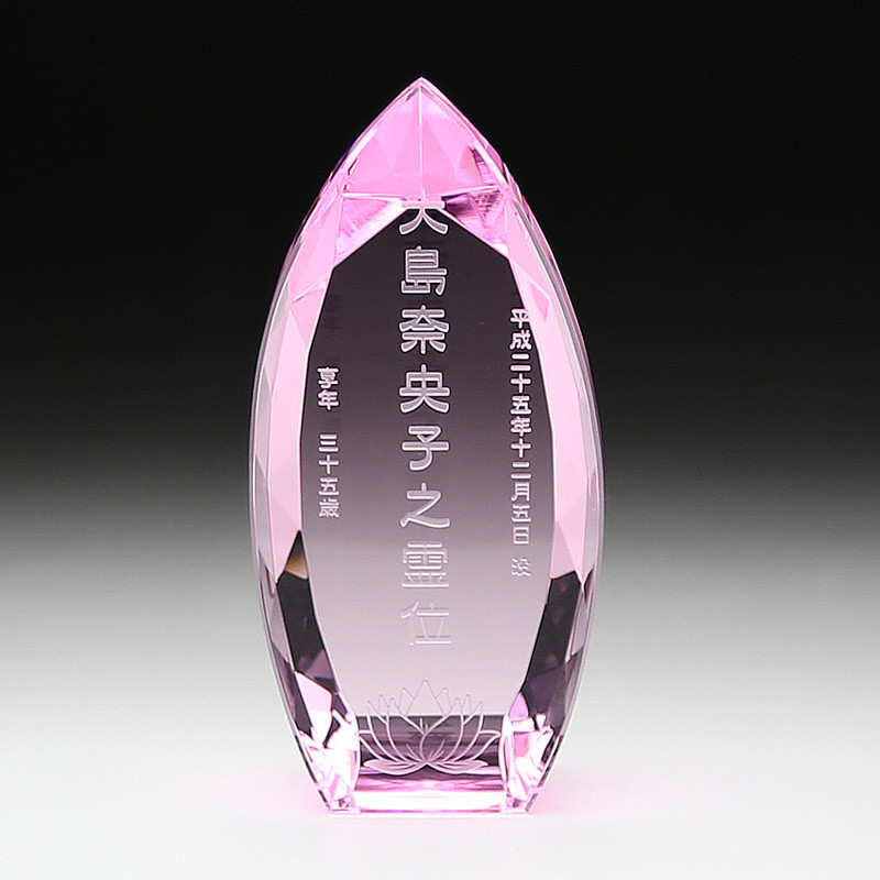 クリスタルガラス 位牌 （SB-10)　（仏具・オーダー彫刻・作り替え・49日・お位牌・文字彫刻） 13,870円