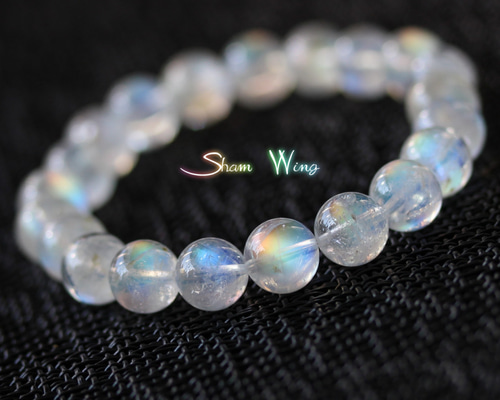 極上プレミアムコレクション✨レインボームーンストーンSAブレスレット　実物綺麗 極上プレミアムコレクション✨レインボームーンストーンSAブレスレット