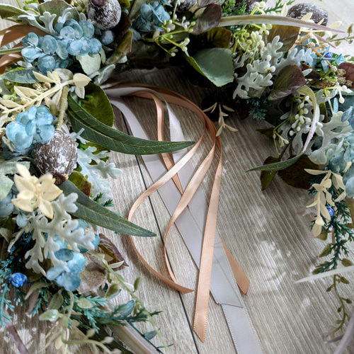 森の馬蹄リース ＊ 幸運を呼ぶホースシューリース クリスマスリース