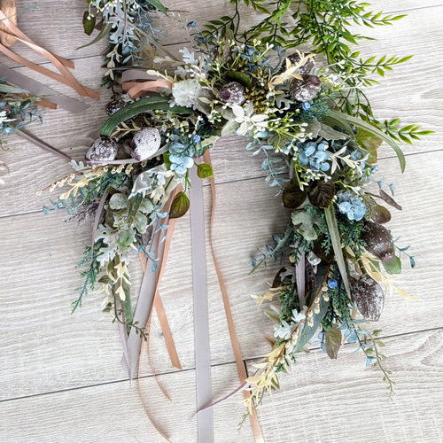 幸せのお守り 幸せを呼ぶ馬蹄リース／クリスマスリース／フレッシュリース＊ 幸せのお守り 幸せを呼ぶ馬蹄リース／クリスマスリース／フレッシュ