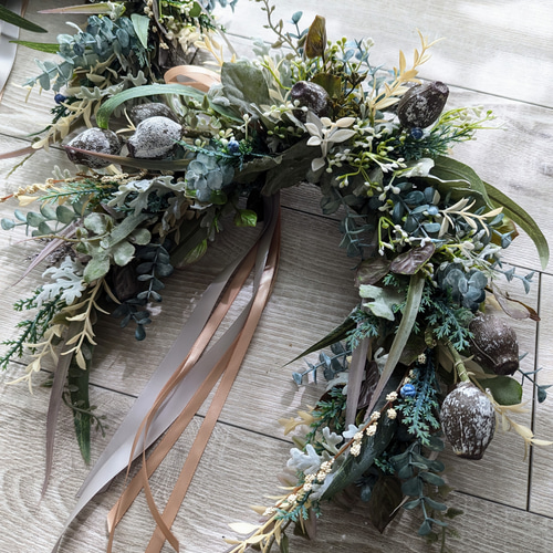 ホースシュー　幸せを呼ぶ　クリスマスリース　特大 ホースシュー 幸せを呼ぶ クリスマスリース 特大