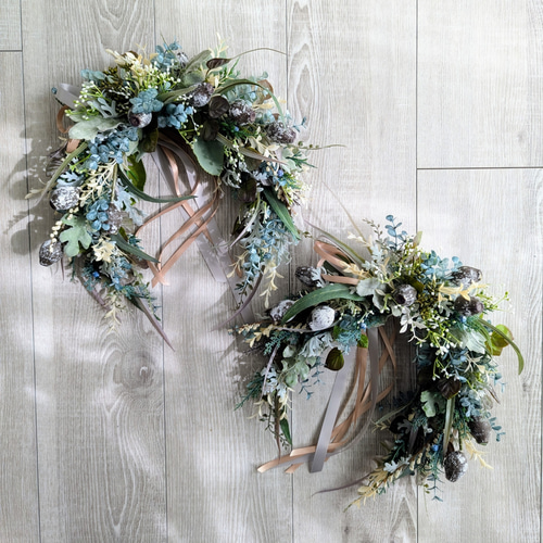 森の馬蹄リース ＊ 幸運を呼ぶホースシューリース クリスマスリース