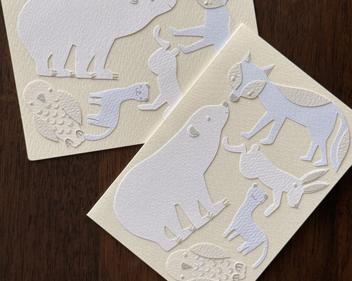 CH-02】手作りクリスマスカード | World of White メッセージカード