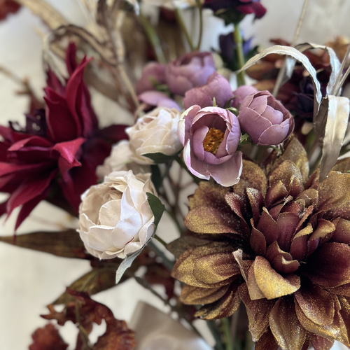 red gold【結婚式ブーケ・冬ブーケ・秋ブーケ・胡蝶蘭・ブーケ