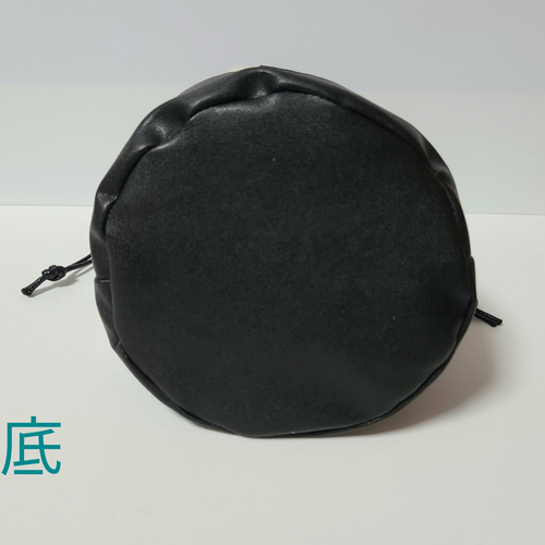 □再販□ハンドメイド 裏地つき丸底巾着袋 化粧ポーチ 猫柄 小物