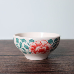 ソンチャン オーバルプレート アイボリー ベトナム食器 手描き 花柄