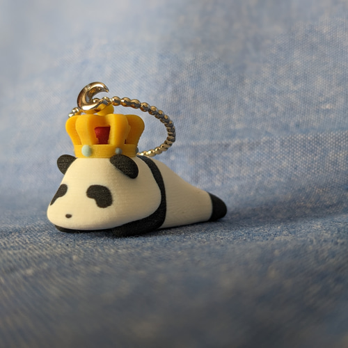 パンダ リングスタンド リングホルダー リングピロー 王冠装備 指輪