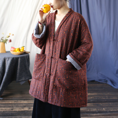 M ロイスクレヨン LoisCRAYON &ellecy 花柄 ジャケット