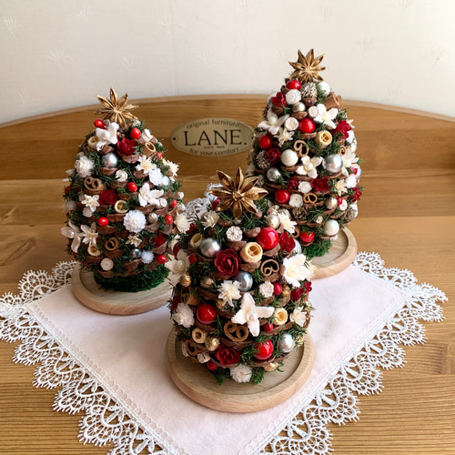 500円OFF] キラキラ・松ぼっくりのクリスマスツリー・Lサイズ