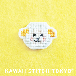コーヒー【くるみボタン】 喫茶店 COFFEE レトロ 刺繍 クロスステッチ