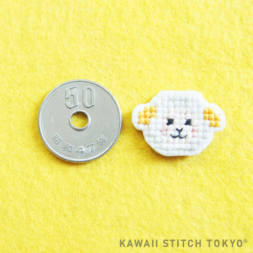 羊【ブローチ】バッチ バッジ ひつじ ヒツジ 星座 おひつじ座 動物