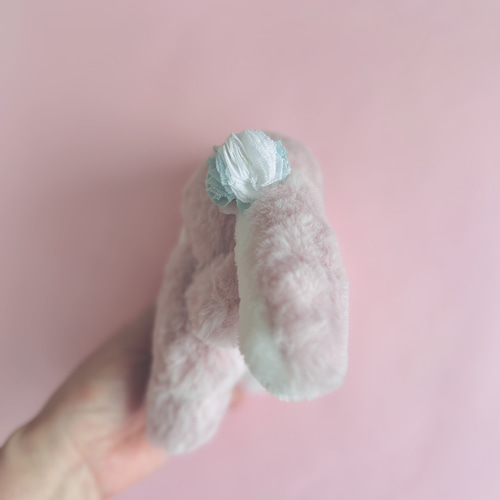 ポンポンラズベリーちゃん♡フワフワロップイヤー♡手のひらサイズの