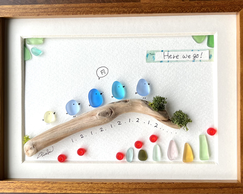 ⑩＊ムーンとパンダちゃんいっぱい！＊シーグラスアート 084e0efc94fd3bf454c63e4ea44067