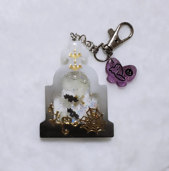 ハロウィン(お墓)キーホルダー【レジン】 その他アクセサリー