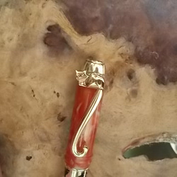 sale‼️N2926 カスタムボールペン 猫ちゃんビーズ 天然石風シラービーズ sale‼️N2926 カスタムボールペン 猫ちゃんビーズ 天然石風