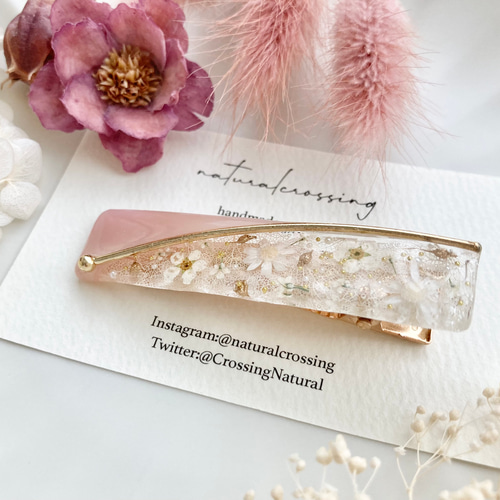 acca ヘアクリップ ピンク　花 acca ヘアクリップ ピンク 花 acca】幸せを巻き込むハッピーカラー