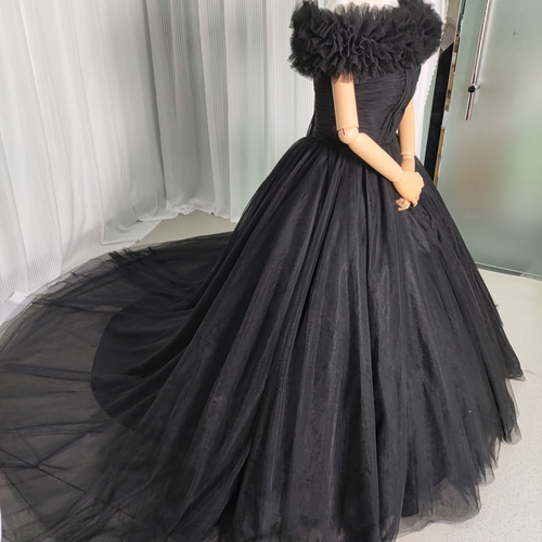 送料無料！ウエディングドレス カラードレス 取り外しオフショルダー  