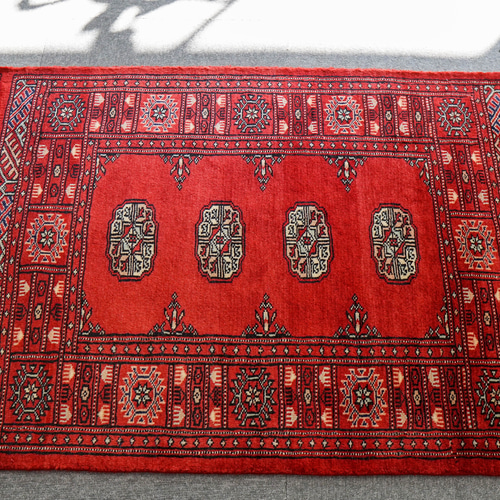 85×62cm トルクメン ボハララグ 手織り絨毯  パキスタン絨毯 85×62cm トルクメン ボハララグ 手織り絨毯 パキスタン絨毯