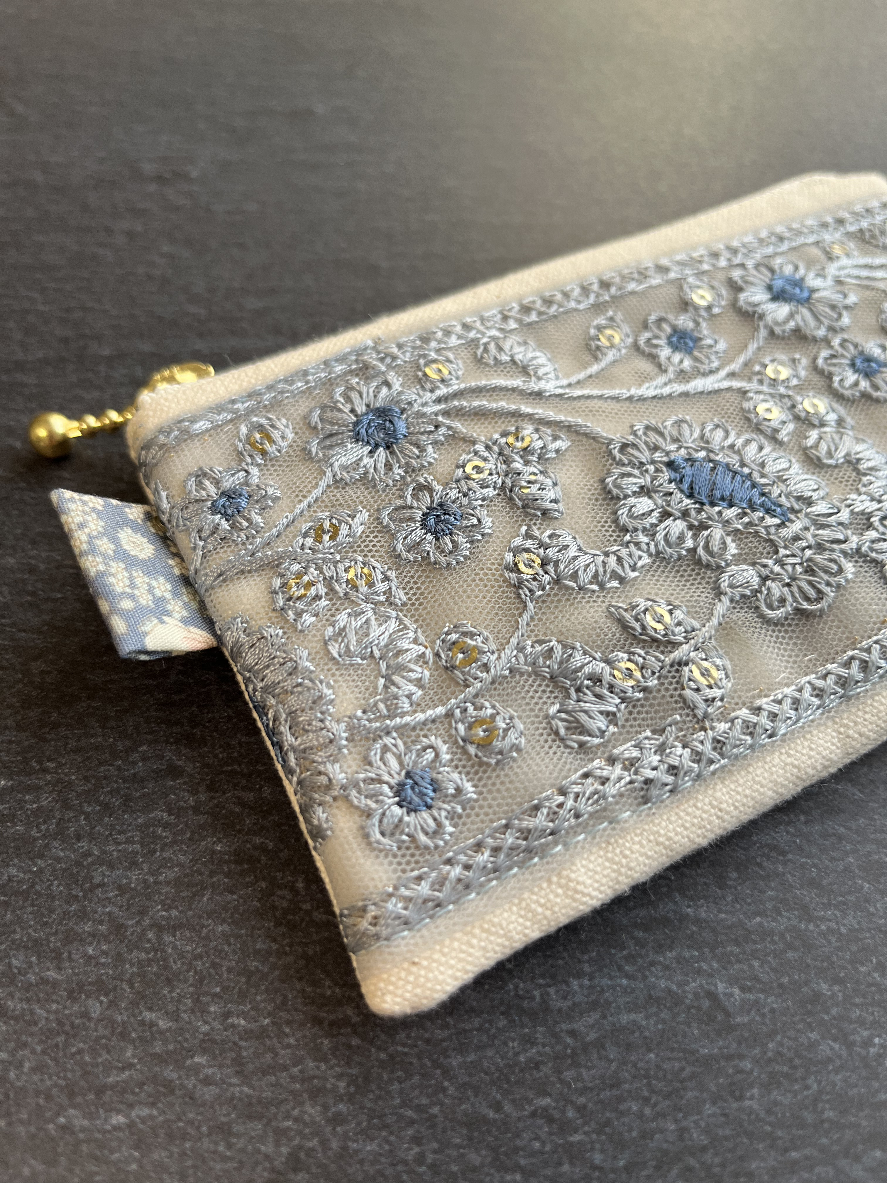 インド刺繍リボンのミニポーチ ポーチ TAMY'S FACTORY 通販