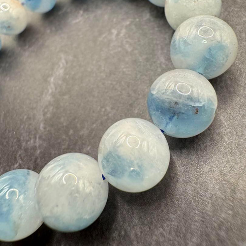 アクアマリン シリカ 11mm 天然石 ブレスレット ブレスレット