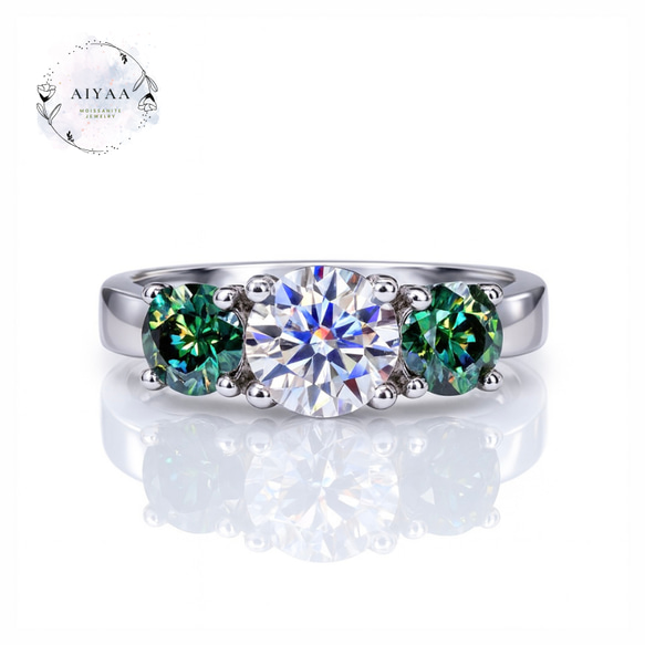 モアサナイト　指輪　2ct　ロシアンカット　ラベンダー　青紫　フリーサイズ モアサナイト 指輪 2ct ロシアンカット ラベンダー 青紫