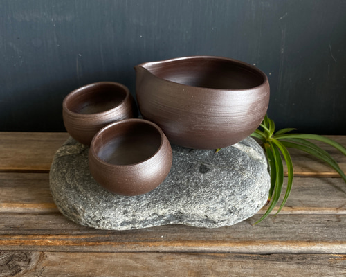 【即購入可】備前焼／ぐい呑み／７点まとめて／酒器／猪口／工芸／骨董／古美術／古玩 手描き 九谷焼 猪口 骨董アンティーク かわいいぐい呑み
