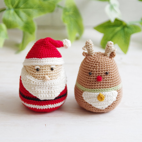 クリスマス あみぐるみ セット クリスマス☆ツリー&プレゼントボックス2個の編みぐるみセット