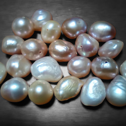 淡水パール パープル バロック 8.5～9mm | beads lot