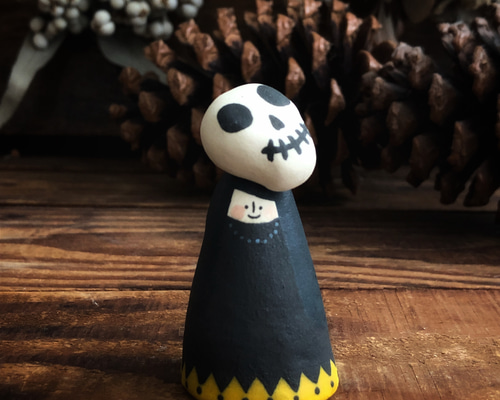 ⌘ colorful girls ⌘ 陶の女の子とドクロ その他人形 MIRADA 通販