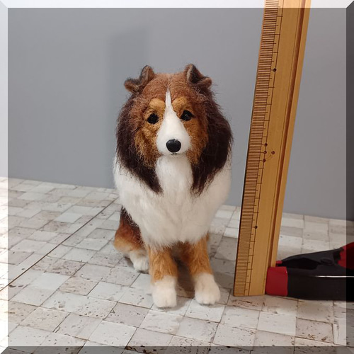 羊毛フェルト 犬 シェルティ シェットランドシープドッグ 犬