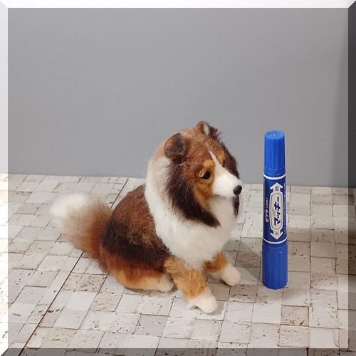 羊毛フェルト 犬 シェルティ シェットランドシープドッグ 犬