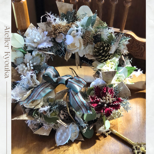 超早割2025クリスマス》送料無料/クリスマスリース/アーティフィシャル