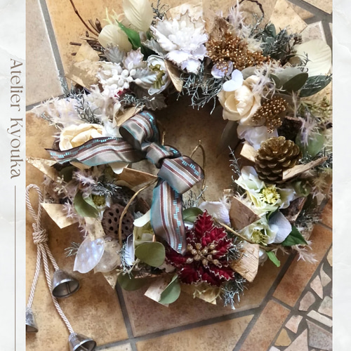 超早割2025クリスマス》送料無料/クリスマスリース/アーティフィシャル