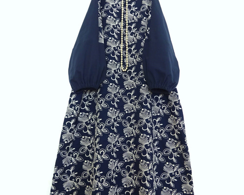 apolina ベビー ワンピース 花柄刺繍 1-2y ベビー・キッズ Apolina アポリーナ 花柄刺繍ワンピース 18