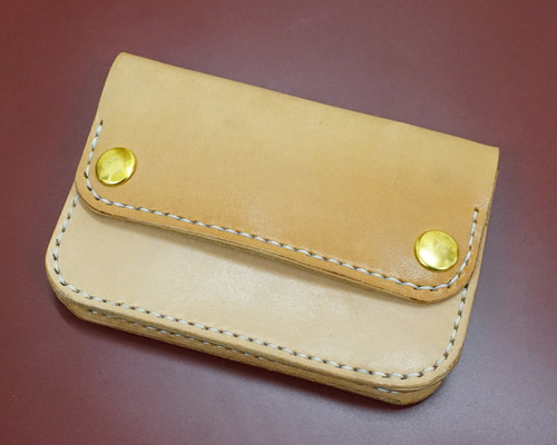 国産本革 トラッカーウォレット 栃木レザー ハンドメイド 手縫い