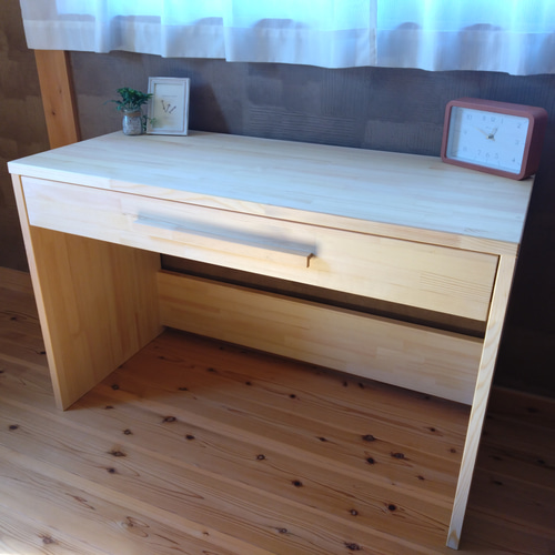 SALE本日まで ☆送料込 木製 収納付 デスク カウンター ドレッサー