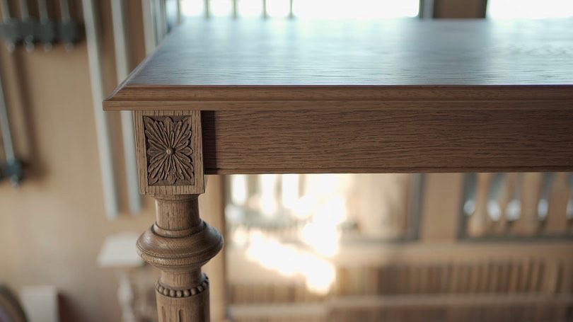 【受注製作】ダイニングテーブル フレンチアンティーク フランスアンティーク アンティーク調テーブル ろくろ脚 食卓