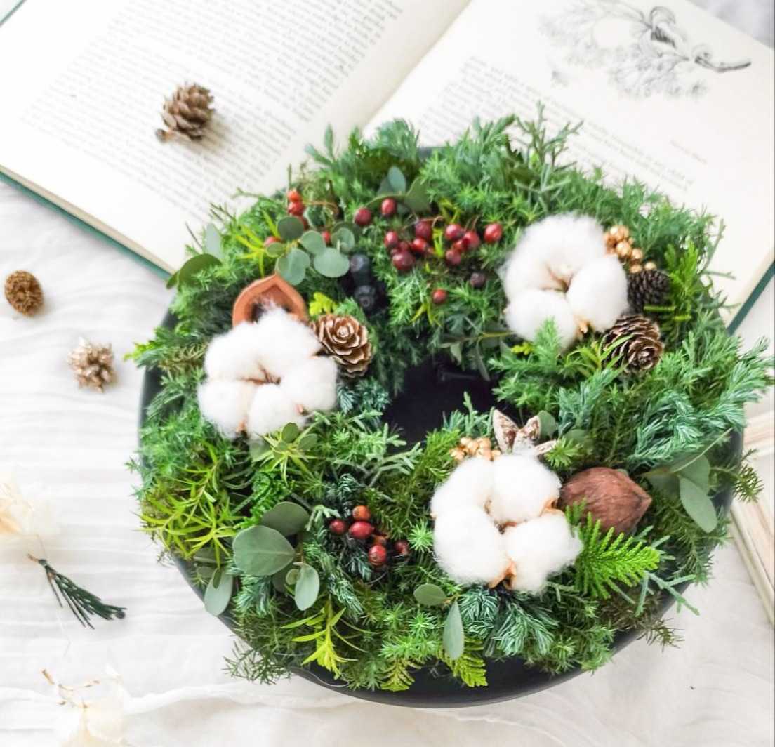 森の香りを楽しむ特別なクリスマス　フレッシュ　フルリース