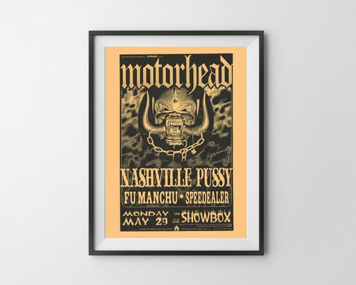 ヴィンテージ　Motörhead ポスター 2種類　1つはアルミ製￼￼￼ MotorHead モーターヘッド フライヤー ポスター | インテリア