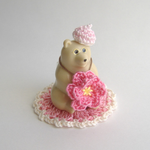 ミニ♡しろくま貯金箱❁マット2枚組 ならぶんです ガチャガチャ
