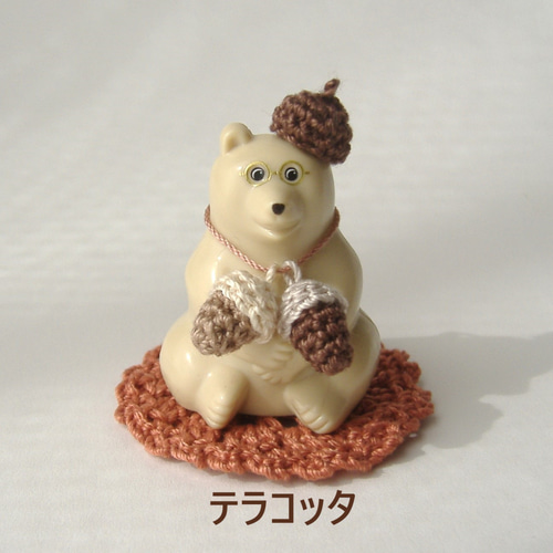 りんご　白くま貯金箱用　ミニしろくま(ガチャならぶんです。)用　小物セット りんご 白くま貯金箱用 ミニしろくま(ガチャならぶんです。)用