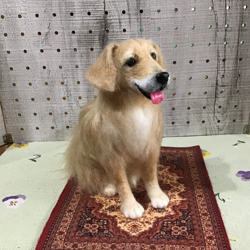 ke−ko mamaページ❣️羊毛フェルトゴールデンレトリバーオーダー犬 handmade 羊毛フェルト ☆ ゴールデンレトリバー ビーグル 犬